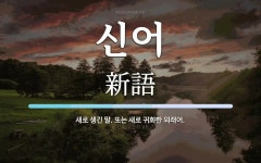 신어 뜻: 새로 생긴 말. 또는 새로 귀화한 외래어.
