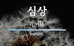 심상 뜻: 마음이 상함.