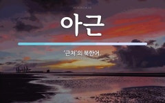 아근 뜻: ‘근처’의 북한어.