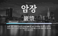 암장 뜻: 땅속 깊은 곳에서 암석이 지열(地熱)로 녹아 반액체로 된 물질. 이것이 식어서 굳어져 생긴