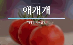 애개개 뜻: ‘애걔걔’의 북한어.