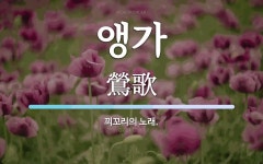 앵가 뜻: 꾀꼬리의 노래.
