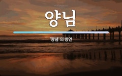 양님 뜻: ‘양념’의 방언