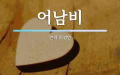 어남비 뜻: ‘는개’의 방언