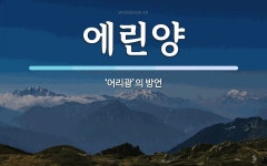 에린양 뜻: ‘어리광’의 방언