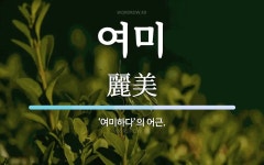여미 뜻: ‘여미하다’의 어근.