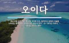 오이다 뜻: (예스러운 표현으로) 합쇼할 자리에 쓰여, 동작이나 상태의 서술을 나타내는 종결 어미. 상