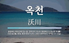 옥천 뜻: 충청북도 옥천군에 있는 읍. 경부선이 지나는 충청북도의 중요한 역(驛)으로 농산물, 목재,