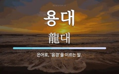 용대 뜻: 은어로, ‘음경’을 이르는 말.