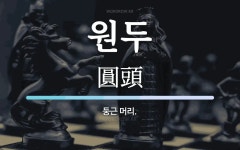 원두 뜻: 둥근 머리.