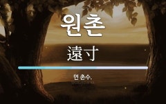 원촌 뜻: 먼 촌수.
