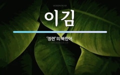 이김 뜻: ‘정련’의 북한어.