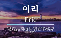 이리 뜻: 미국 펜실베이니아주에 있는 공업 도시. 이리호 남쪽 기슭에 있으며 목재, 석탄, 석유, 농