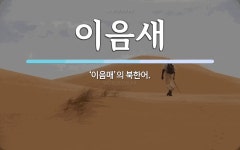 이음새 뜻: ‘이음매’의 북한어.