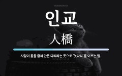 인교 뜻: 사람이 몸을 굽혀 만든 다리라는 뜻으로 ‘놋다리’를 이르는 말.