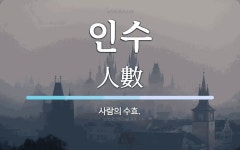 인수 뜻: 사람의 수효.