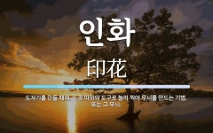 인화 뜻: 도자기를 만들 때에, 도장 따위의 도구로 눌러 찍어 무늬를 만드는 기법. 또는 그 무늬.