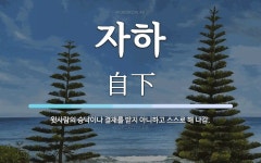 자하 뜻: 윗사람의 승낙이나 결재를 받지 아니하고 스스로 해 나감.