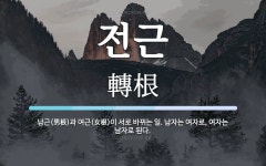 전근 뜻: 남근(男根)과 여근(女根)이 서로 바뀌는 일. 남자는 여자로, 여자는 남자로 된다.