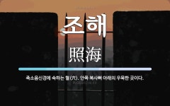 조해산업디앤엠 | 조해 뜻: 족소음신경에 속하는 혈(穴). 안쪽 복사뼈 아래의 우묵한 곳이다.