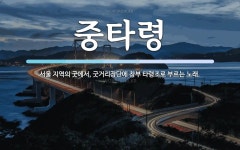 중타령 뜻: 서울 지역의 굿에서, 굿거리장단에 창부 타령조로 부르는 노래.