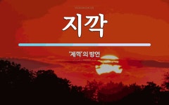 지깍 뜻: ‘제꺽’의 방언