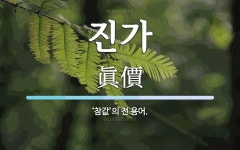 진가 뜻: ‘참값’의 전 용어.