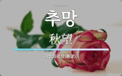 추망 뜻: 가을의 조망(眺望).