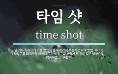 타임 샷 뜻: 당구에서, 수구가 이동 중인 공을 따라가서 득점하는 타격... 수구가 일적구를 타격했을 타임 샷 뜻: 당구에서, 수구가 이동 중인 공을... 