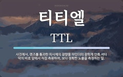 티티엘 뜻: 사진에서, 렌즈를 통과한 피사체의 광량을 파인더의 광학계 안쪽 셔터 막의 바로 앞에서 직접