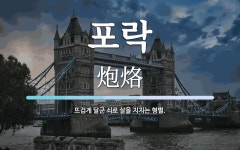 포락 뜻: 뜨겁게 달군 쇠로 살을 지지는 형벌.