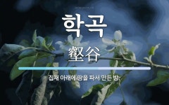 학곡 뜻: 집채 아래에 땅을 파서 만든 방.