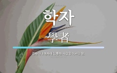 학자 뜻: 경학이나 예학에 능통한 사람을 이르던 말.