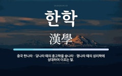 한학 뜻: 중국 한나라ㆍ당나라 때의 훈고학을 송나라ㆍ명나라 때의 성리학에 상대하여 이르는 말.