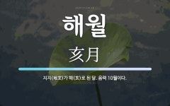 해월 뜻: 지지(地支)가 해(亥)로 된 달. 음력 10월이다.