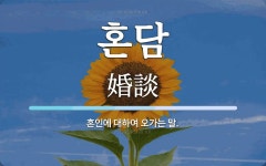 혼담 뜻: 혼인에 대하여 오가는 말.