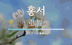 홍서 뜻: 넓고 큰 서원(誓願).