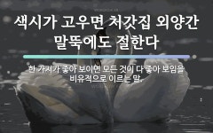 속담: 색시가 고우면 처갓집 외양간 말뚝에도 절한다