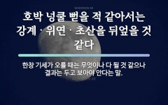 속담: 호박 넝쿨 뻗을 적 같아서는 강계ㆍ위연ㆍ초산을 뒤엎을 것 같다