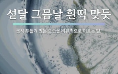 속담: 섣달 그믐날 흰떡 맞듯