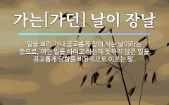 속담: 가는[가던] 날이 장날