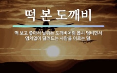 속담: 떡 본 도깨비