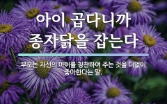 속담: 아이 곱다니까 종자닭을 잡는다