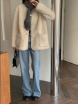 티아모도노 겨울 하프 무스탕 자켓 2color