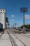 Railroad siding at the Northern Ag Service Inc. grain elevator and related equipment in the town of Holly, near the Kansas line... 