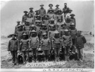 [Company G, 9th U.S. volunteer infantry, posed on tier] | Library of Congress [Company G, 9th U.S. volunteer infantry, posed on tier]