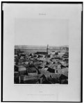 Edfou - aspect général de la ville vue de la plateforme centrale du pylône / Félix Teynard. | Library of Congress Edfou... 