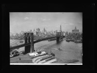 [Brooklyn Bridge and New York skyline, New York] | Library of Congress [Brooklyn Bridge and New York skyline, New York]