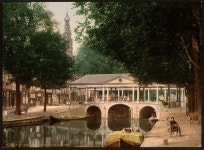 wheat) exchange hall with tower of town hall, Leyden, (i.e., Leiden) Holland]  | Library of Congress [Corn (i.e. wheat) exchange... 