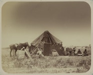 Syr-darinskaia oblast. Kirgizskaia dorozhnaia kibitka. Dzhulani [sic.] | Library of Congress Syr-darinskaia oblast... 